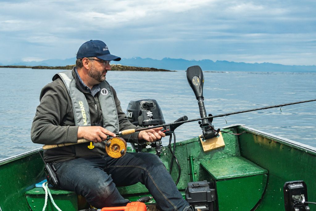 fishing at boat